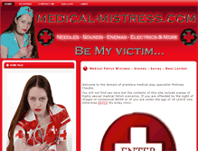 Tablet Screenshot of medical-mistress.com